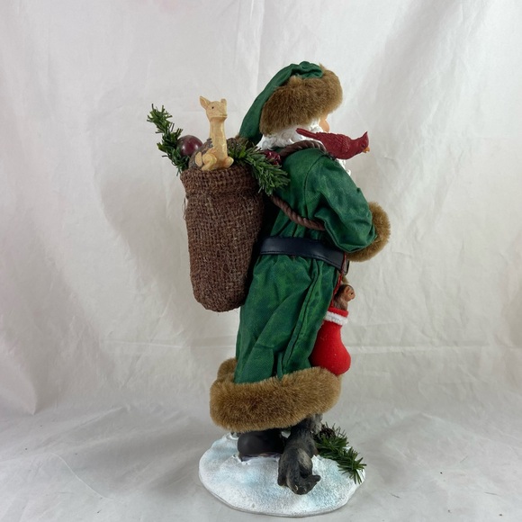 Kurt Adler KSA Fabriche Christmas Santa Bird Cat Squirrel Bird House 11” Tall - Picture 5 of 16